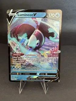 Lumineon V 040/172 Full Art Ultra Rare Brilliant Stars Pokemon Card 2022 NM-Mint - Image 1