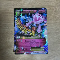 Mega M. Diancie EX XY44 XY Black Star Promo English Pokemon Card LP Promos - Image 1
