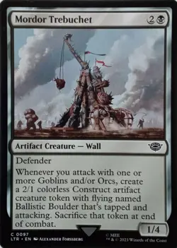0097 MORDOR TREBUCHET COMMON THE LORD OF THE RINGS MTG CARD - Image 1