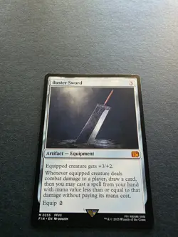 Buster Sword - FIN 0255 NM - MTG Magic - Image 1