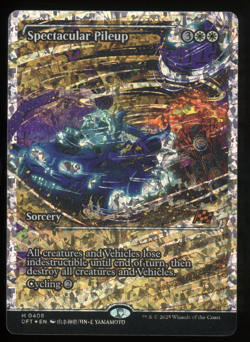 Spectacular Pileup - Fractured Foil - Showcase - MTG Aetherdrift - RareCo - Image 1