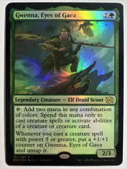 Gwenna, Eyes of Gaea foil MTG single, The Brothers’ War, 185 /287 R NM - Image 1