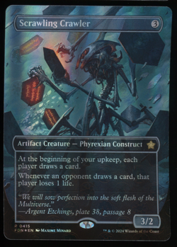 Scrawling Crawler - Mana Foil - Borderless - MTG Foundations - RareCo - Image 1