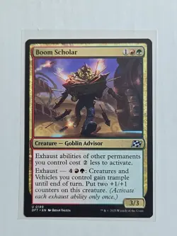 Boom Scholar - Aetherdrift - NM - MTG Magic - Uncommon - Creature - Image 1