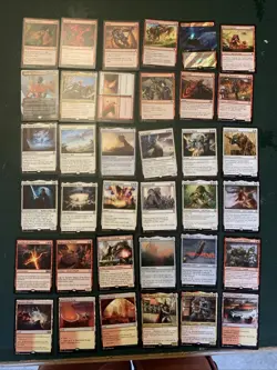 Mtg Red/white Small Bundle - Lands, Magus Of The Wheel, Display Of Power Etc - Image 1