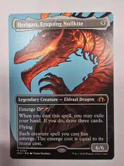 Herigast, Erupting Nullkite (Borderless) Modern Horizons 3 Regular Mtg - Image 1