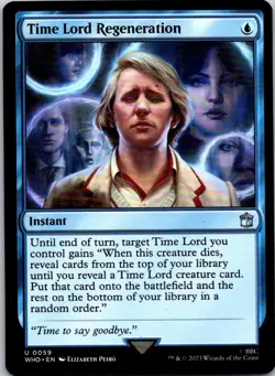 Magic the Gathering HP Time Lord Regeneration Doctor Who Commander MTG - Image 1