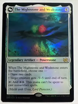 MTG FOIL The Mightstone and Weakstone Urza Planeswalker Bottom - The Brothers' - Image 1