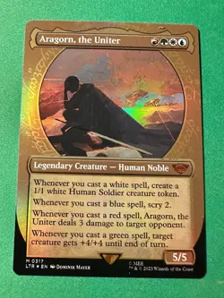 Aragorn, the Uniter (317, Showcase) FOIL - MTG LTR - M/NM Unplayed FAST2SHIP!! - Image 1