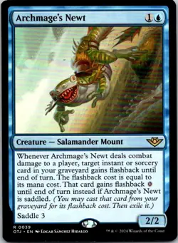 Magic the Gathering HP Archmage's Newt Outlaws of Thunder Junction MTG - Image 1