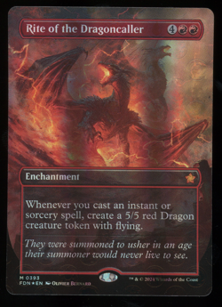 Rite of the Dragoncaller - Mana Foil - Borderless - MTG Foundations - RareCo - Image 1