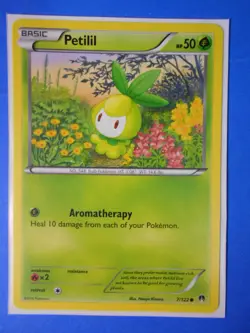 Petilil 7/122 Pokemon card XY BREAKpoint common NM - Image 1