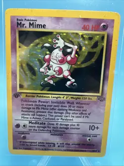 Pokemon Mr. Mime Jungle 1st Edition Holo Rare 6/64 WOTC 1999 NM/VLP 💎 - Image 1