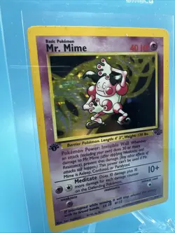 Pokemon Mr. Mime Jungle 1st Edition Holo Rare 6/64 WOTC 1999 NM/VLP 💎 - Image 2