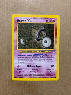 Unown [V] 89/105 Neo Destiny - Common Pokemon Card - HP - Image 1