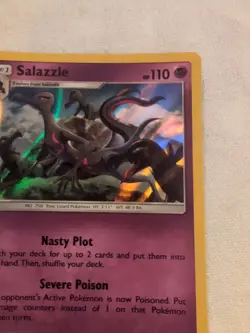 Holo Foil Salazzle # 47/111 Crimson Invasion Set Pokemon Cards PSA 9 MINT - Image 3