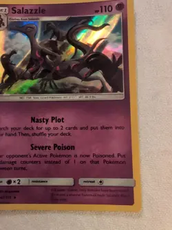 Holo Foil Salazzle # 47/111 Crimson Invasion Set Pokemon Cards PSA 9 MINT - Image 5