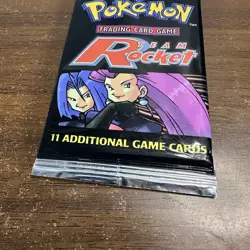 Vintage Pokemon Team Rocket Unlimited Booster Pack Hanger WOTC 2000 - Image 3