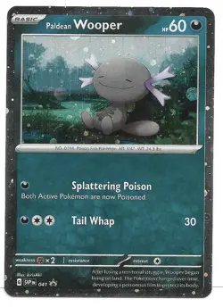 Paldean Wooper 041 Sv: Scarlet & Violet Promo Cards Cosmo Holo Pokemon TCG - NM - Image 1
