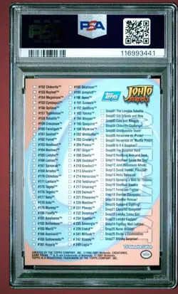 2001 Topps Pokemon Johto Series 1 Checklist - PSA 10 - POP 4 - Image 2
