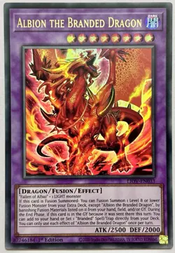 LIOV-EN033 Albion the Branded Dragon - Ultra 1st Edition Near Mint YuGiOh Card - Image 1