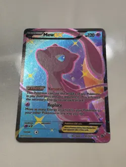 Pokemon Card Mew EX Holo Ultra Rare RC24/RC25 Legendary Treasures Full Art CCG - Image 2