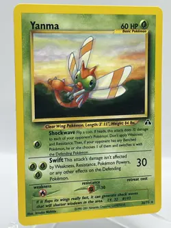 Yanma 36/64 Neo Revelation Unlimited Non Holo Rare Vintage Pokemon TCG Card - Image 2