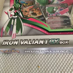 Pokemon TCG Iron Valiant Ex Card Box 4 Booster Packs Trading Cards NEW/SEALED - Image 4