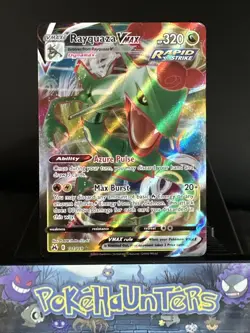Pokemon Card Rayquaza VMAX 101/159 Crown Zenith Holo Ultra Rare NM - Image 1
