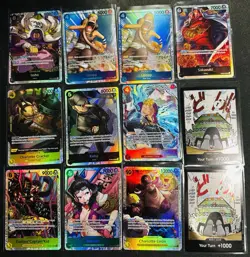 One Piece Card Lot of 12 | SR | English (Sleeved NM) - Image 1