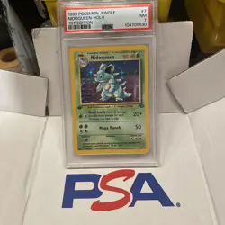 Pokemon Cards: Jungle 1st Edition Rare Holo: Nidoqueen 7/64 PSA 7 - Image 1