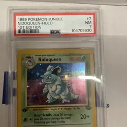 Pokemon Cards: Jungle 1st Edition Rare Holo: Nidoqueen 7/64 PSA 7 - Image 3