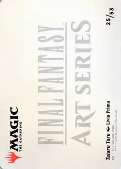 Tataru Taru Art Card, #25, Art Series: FINAL FANTASY, Regular, S - NM - Image 2
