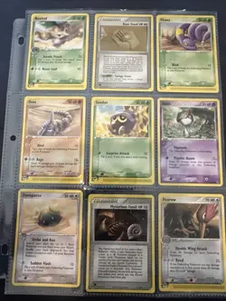 Pokemon Sandstorm EX - 9 Card Lot - E Series MP-NM - Image 1