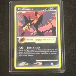 Pokemon Card Murkrow Secret Wonders Common 95/132 LP - Image 1