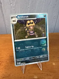 Krokorok - Masterball Reverse Holo - Black Bolt - 058/086 Pokemon Card NM - Image 1