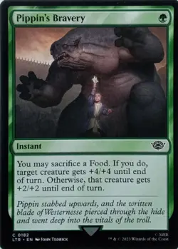 0182 PIPPIN'S BRAVERY COMMON THE LORD OF THE RINGS MTG CARD - Image 1