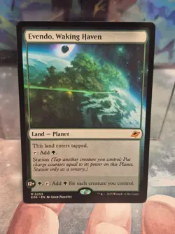 M 0253 Evendo, Waking Haven Land Mythic Rare Planet Edge of Eternities MTG Card - Image 1