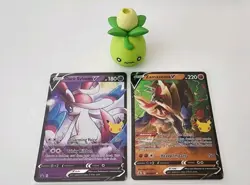 Dark Sylveon V Promo SWSH134 + Zamazenta V 018/025 Pokemon Celebrations Card TCG - Image 1