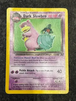 Dark Slowbro 29/82 - Team Rocket Vintage Rare Pokemon Card MP - Image 1