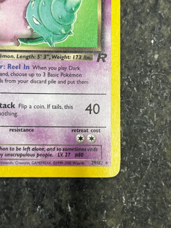 Dark Slowbro 29/82 - Team Rocket Vintage Rare Pokemon Card MP - Image 3