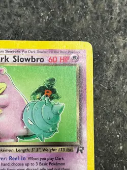 Dark Slowbro 29/82 - Team Rocket Vintage Rare Pokemon Card MP - Image 4