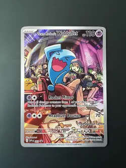 Pokemon TCG Team Rocket's Wobbuffet (Pokemon Center Exclusive) 203 Pokemon Card - Image 1