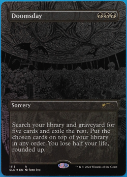 Doomsday (Secret Lair ETCHED Promo) FOIL NM MTG MAGIC CARD (499881) ABUGames - Image 1