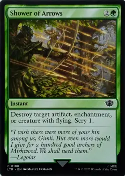 0188 SHOWER OF ARROWS COMMON THE LORD OF THE RINGS MTG CARD - Image 1