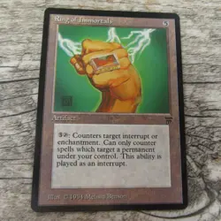 Magic The Gathering MTG Ring Of Immortals Legends 1994 LP Excellent Ungraded - Image 1