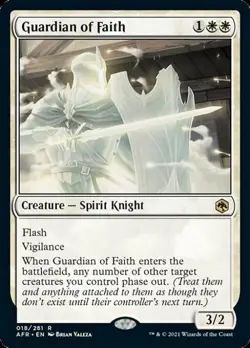 MTG English Guardian of Faith NM Normal Adventures in the Forgotten Realms - Image 1