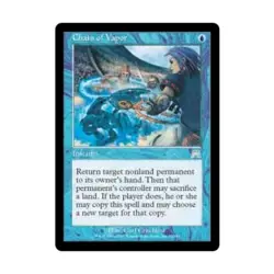 WOTC MtG Onslaught Chain of Vapor (U) EX - Image 1