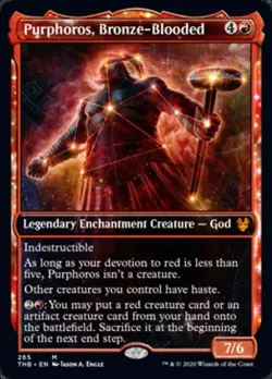 MTG English Showcase Purphoros, Bronze-Blooded NM Normal Theros Beyond Death - Image 1