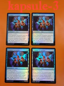 4x Dramatic Accusation | FOIL | Murders at Karlov Manor | MTG Magic Cards - Image 1